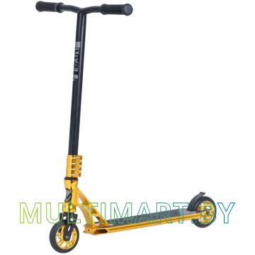 Самокат Novatrack Pixel Pro BL 110A.PIXEL.GD20 (черный/золотистый, 2020)